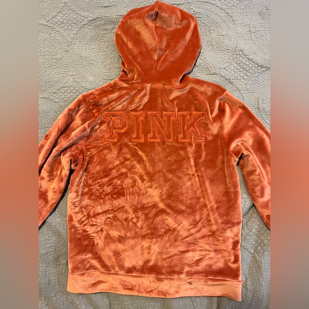 PINK Victoria’s Secret Velvet Zip Up Jacket S